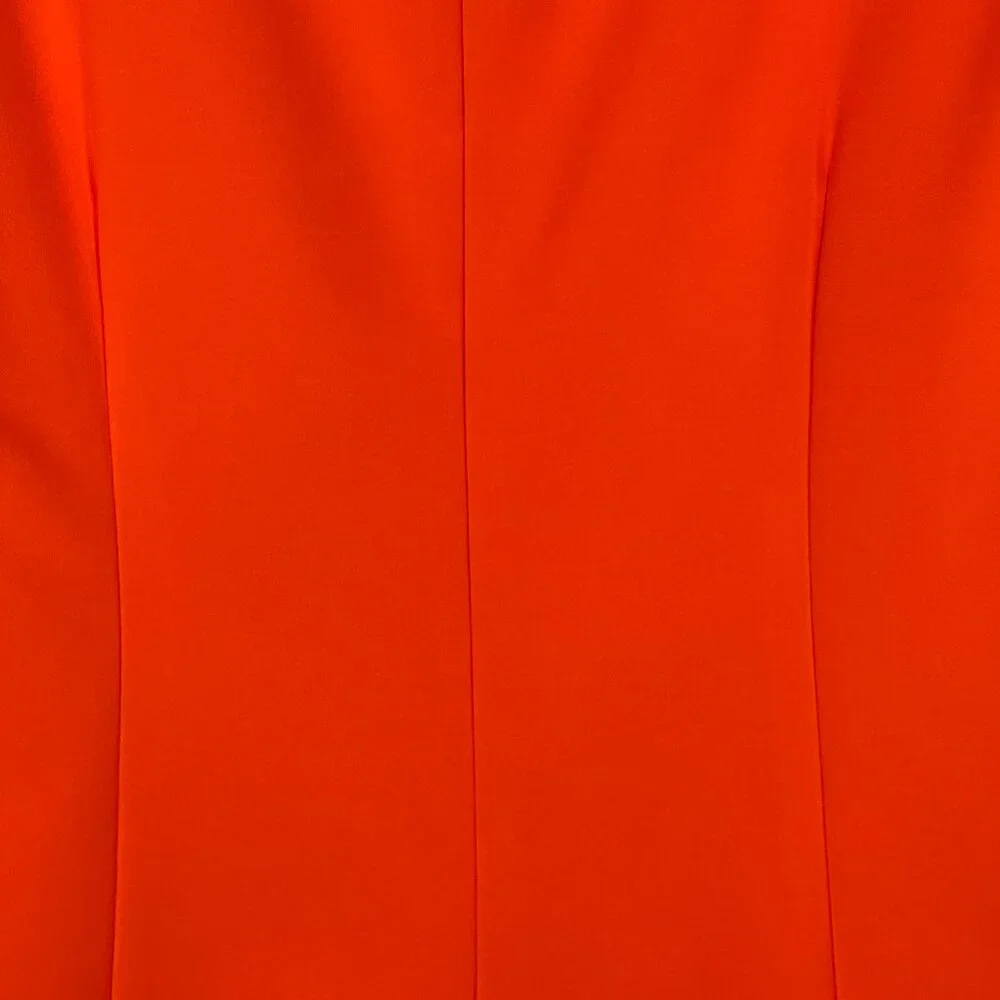 J. Crew Laser Cut Neon Orange Dress - Picture 9 of 14